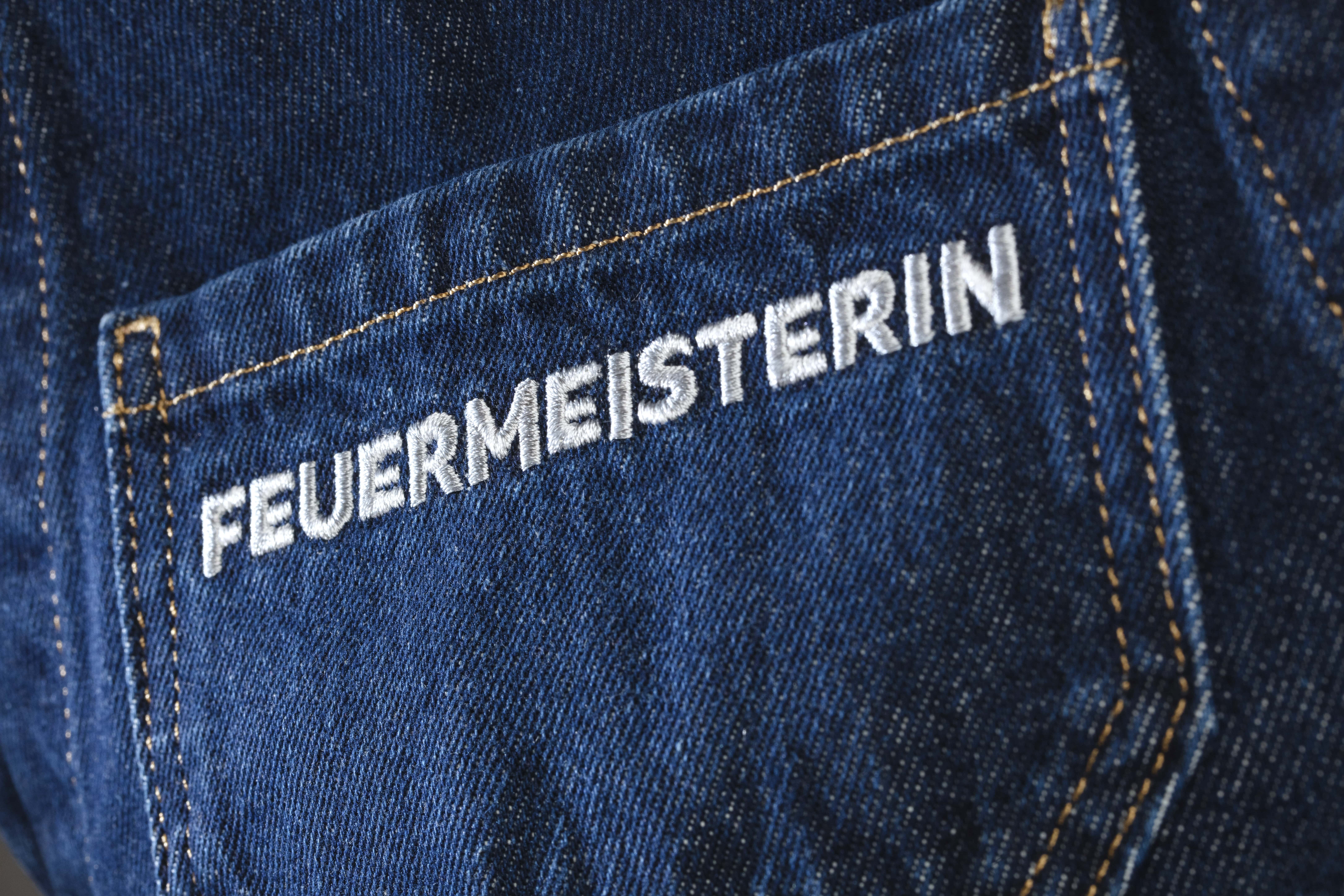 Feuermeisterin® Jeansschürze | blau
